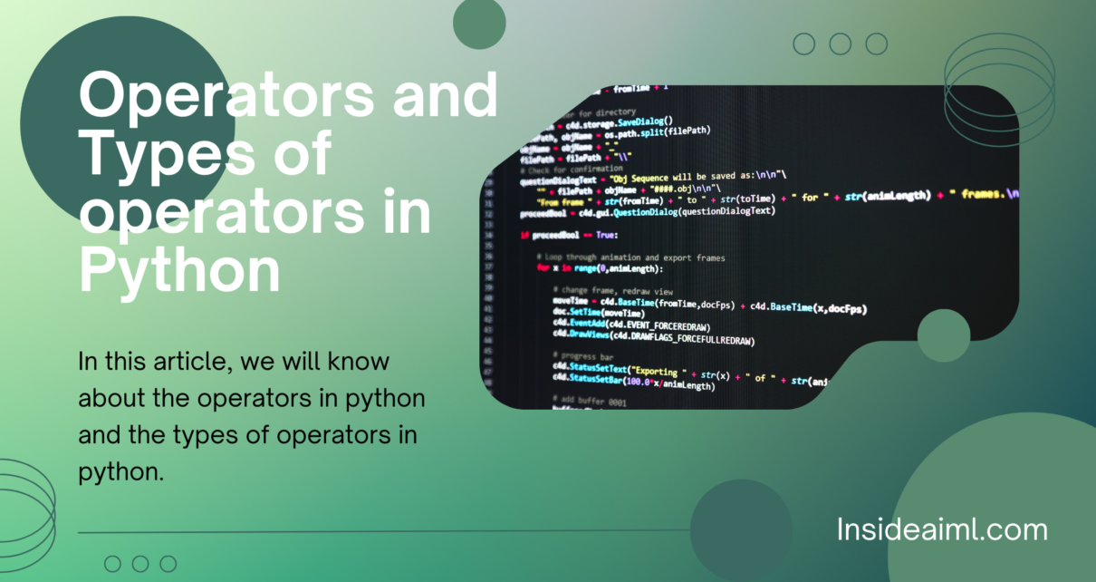 types of operators in python