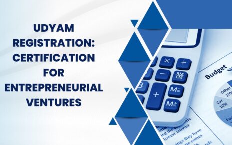 Udyam Registration Certification for Entrepreneurial Venture