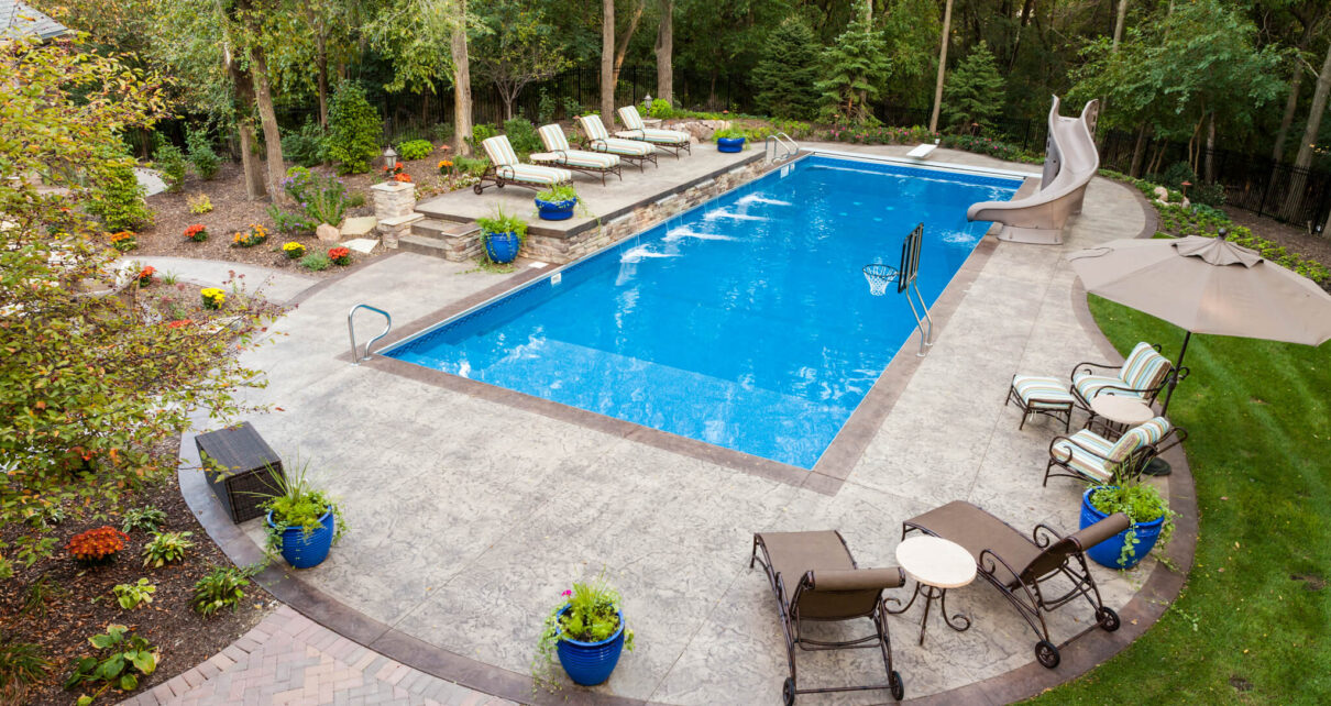 concrete pool deck