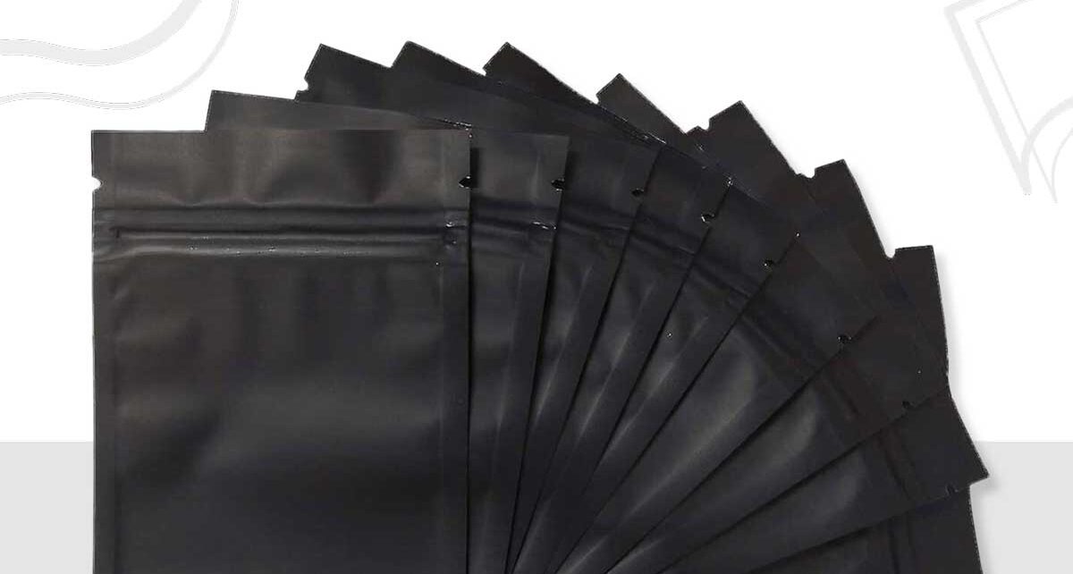 Custom Black Mylar Bags