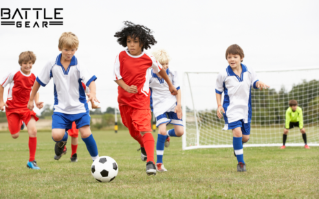 Kids play football