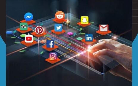 Image of various social media logos, including Facebook, Twitter, Instagram, and LinkedIn etc.