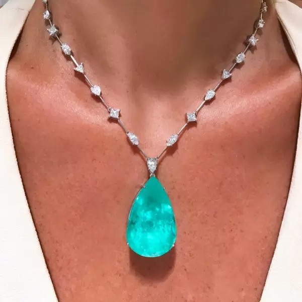 white sapphire necklace