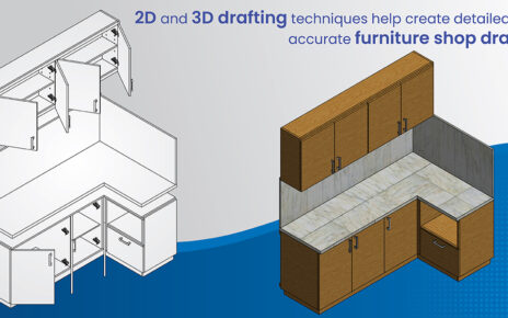 2D and 3D Drafting for Furniture Shop Drawings
