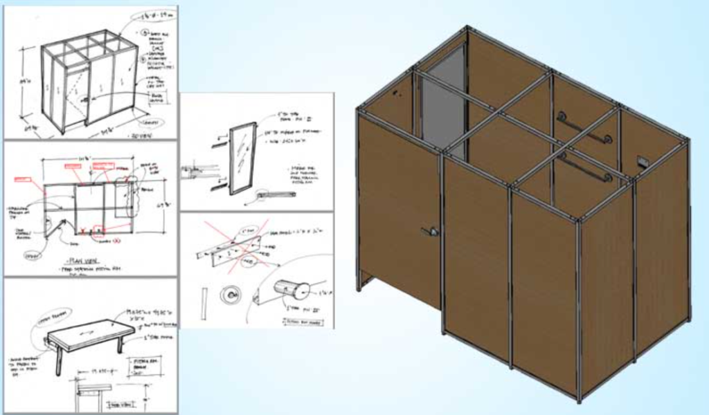 CAD Detailed Drawings and 3D Models for Retail Furniture Manufacturer