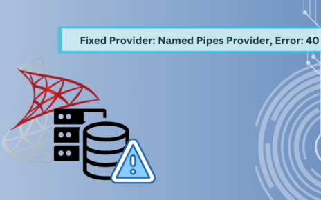 provider: named pipes provider, error: 40
