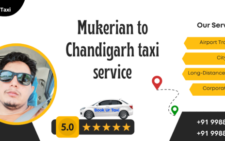 Mukerian to Chandigarh taxi