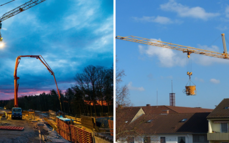 Concrete Pump vs Crane Bucket