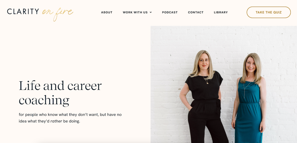 coach website example