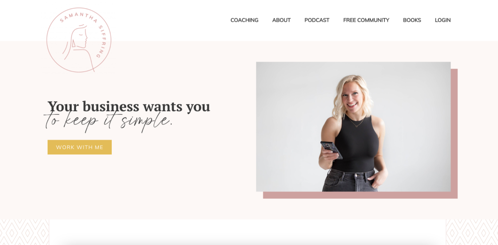 coaching website example