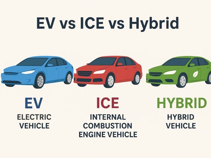 EV vs ICE vs Hybrid
