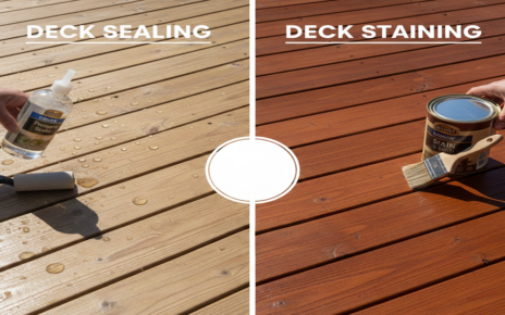 Difference Deck Sealing vs. Staining