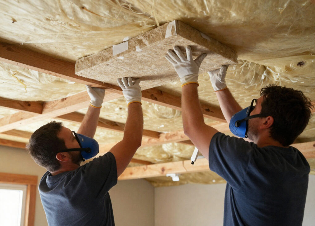 Ceiling Insulation Installation