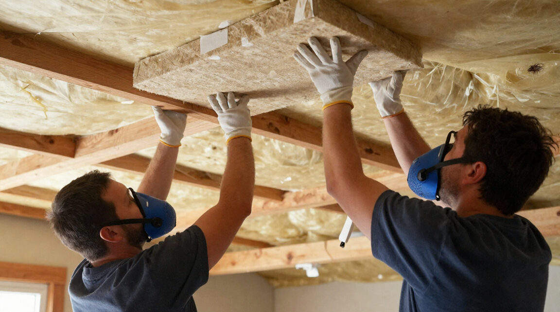Ceiling Insulation Installation