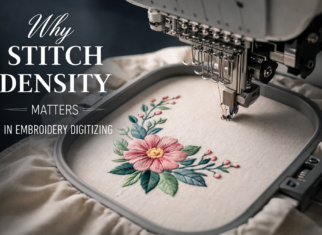 Why Stitch Density Matters in Embroidery Digitizing