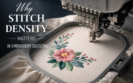 Why Stitch Density Matters in Embroidery Digitizing