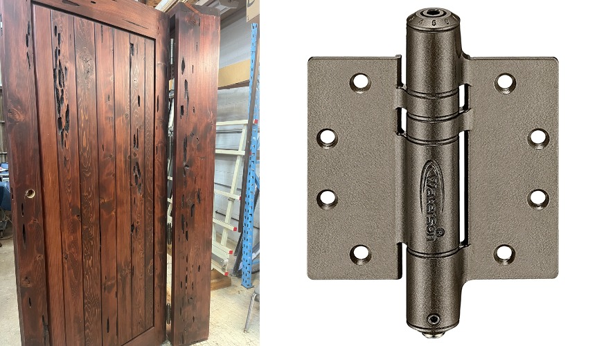 dark bronzed door hinges
