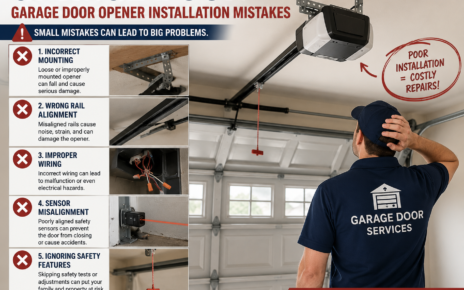 Common garage door opener installation mistakes