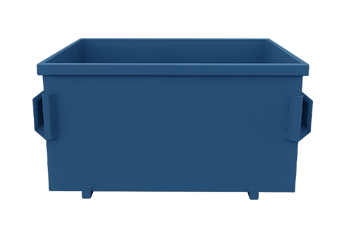 flat style front load dumpsters