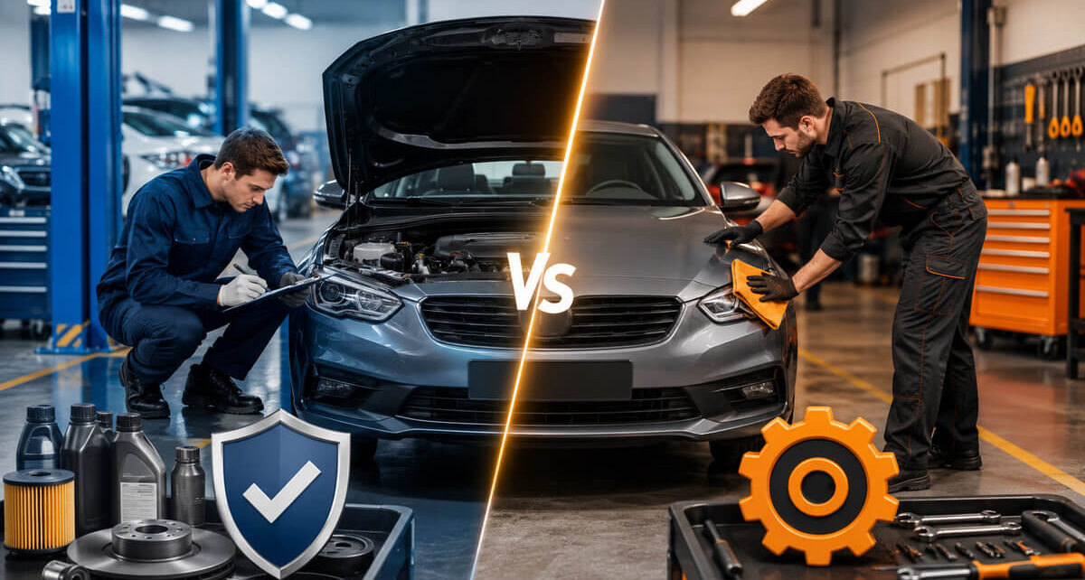 Logbook Service vs Standard Car Service