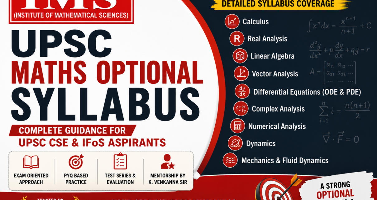 UPSC Maths Optional Syllabus