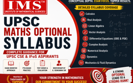 UPSC Maths Optional Syllabus