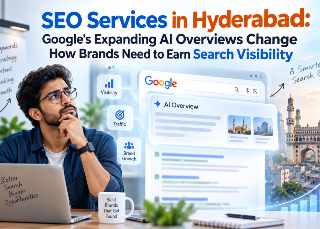 SEO Services in Hyderabad: Google’s Expanding AI Overviews Change How Brands Need to Earn Search Visibility